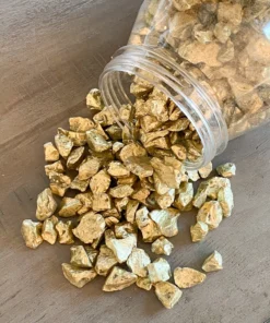 Inspire Me! Home Decor Jar Of Large Gold Chunk Vase Fillers