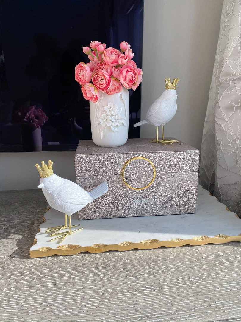 Inspire Me! Home Decor Mini White Vases W/ Floral Detail (Set Of 2) 4 Inspire Me! Home Decor Mini White Vases W/ Floral Detail (Set Of 2)