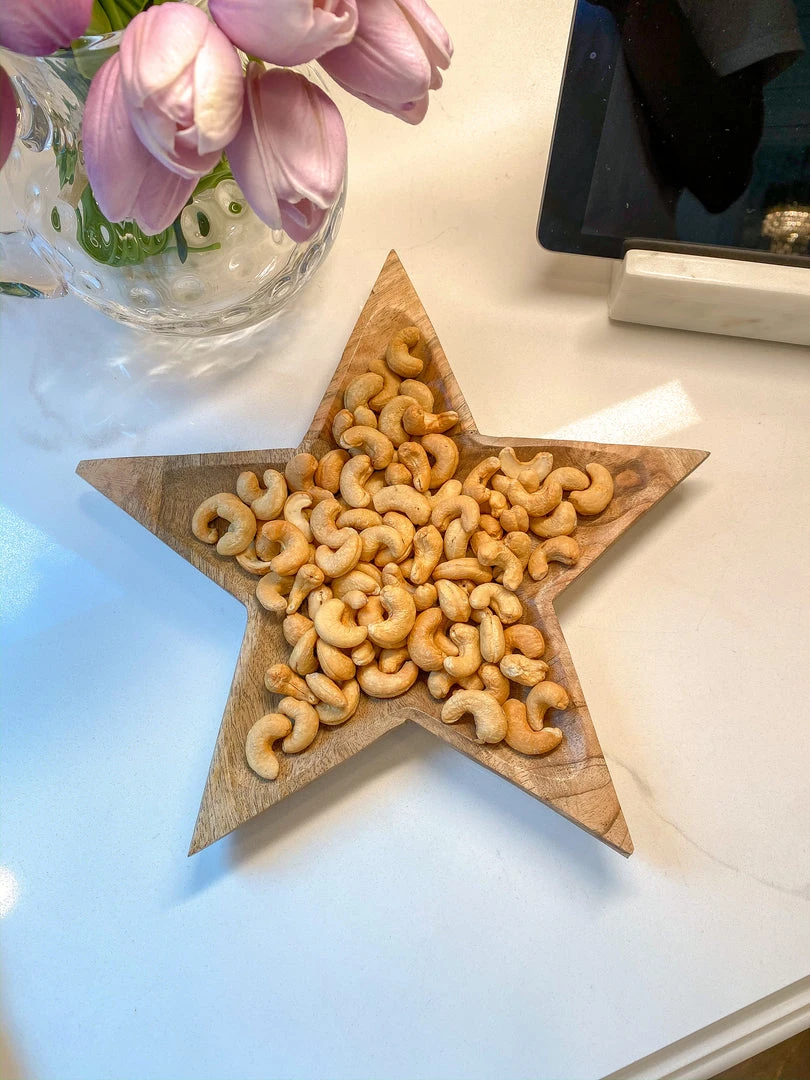 Inspire Me! Home Decor KITCHEN Mango Wood Star Tray 3 Inspire Me! Home Decor KITCHEN Mango Wood Star Tray