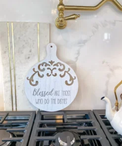 Inspire Me! Home Decor Round Wood Cutting Board W/ Cutouts ( 3 Designs) 12 Inspire Me! Home Decor Round Wood Cutting Board W/ Cutouts ( 3 Designs)