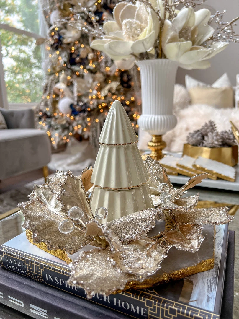 Inspire Me! Home Decor Gold Leaf Candle Wreath 3 Inspire Me! Home Decor Gold Leaf Candle Wreath