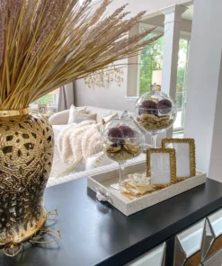 Inspire Me! Home Decor Gold Ruffle Picture Frame (2 Sizes)