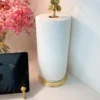 Inspire Me! Home Decor Marble Paper Towel Holder With Gold Flower Detail