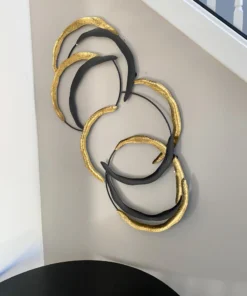 Inspire Me! Home Decor Gold And Black Loop Wall Decor