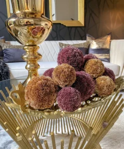 Inspire Me! Home Decor Gold Leaf Textured Openwork Tray