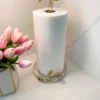 Inspire Me! Home Decor Gold Leaf Detailed Paper Towel Holder ( Available In 2 Sizes) 2 Inspire Me! Home Decor Gold Leaf Detailed Paper Towel Holder ( Available In 2 Sizes)