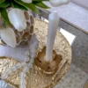 Inspire Me! Home Decor Gold Lotus Flower Candle Holder 2 Inspire Me! Home Decor Gold Lotus Flower Candle Holder