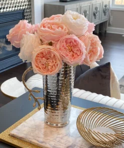 Inspire Me! Home Decor Real Touch Austin Rose (4 Colors) Floral Stems