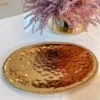 Inspire Me! Home Decor Gold Oval Beaded Platter 2 Inspire Me! Home Decor Gold Oval Beaded Platter