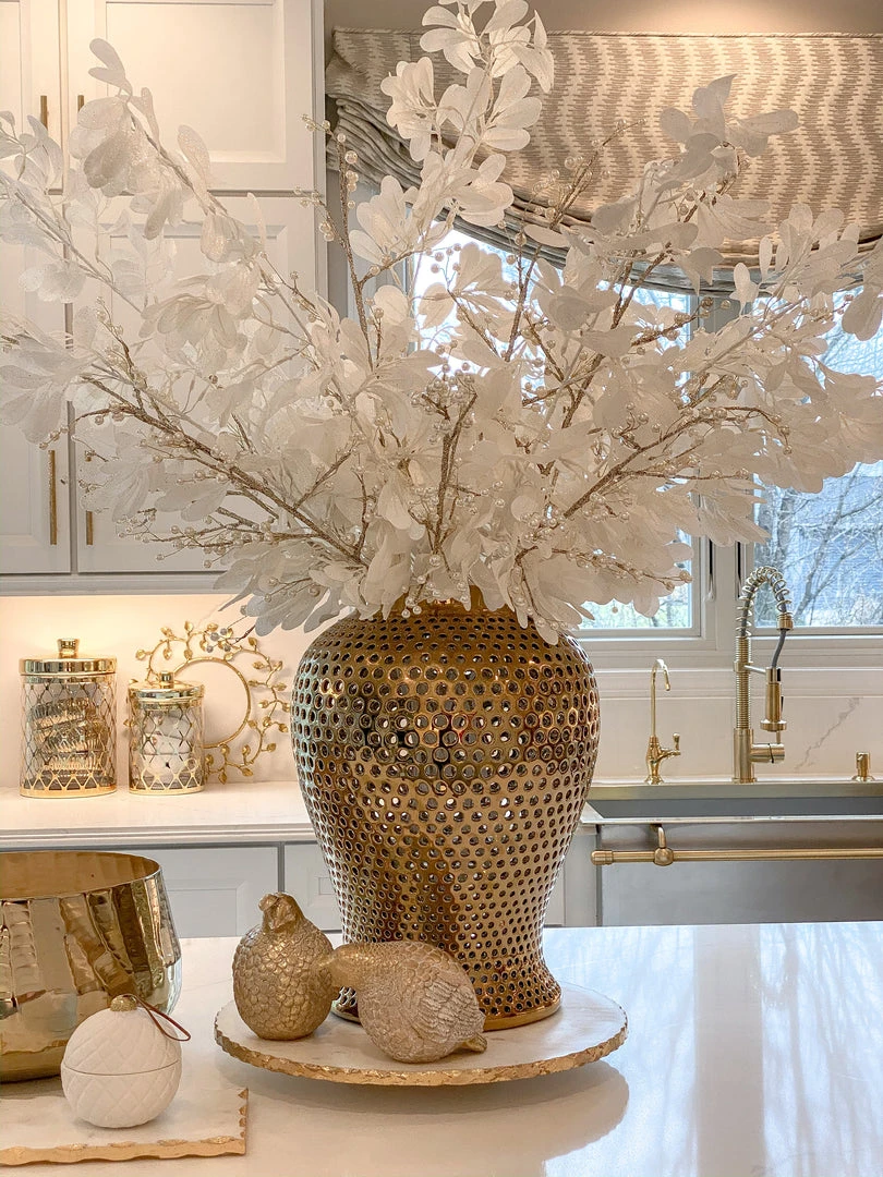 Inspire Me! Home Decor Gold Glitter Pearl Stem 5 Inspire Me! Home Decor Gold Glitter Pearl Stem