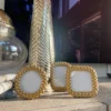 Inspire Me! Home Decor Gold Chain Braided Mini Picture Frame (3 Shapes) 1 Inspire Me! Home Decor Gold Chain Braided Mini Picture Frame (3 Shapes)