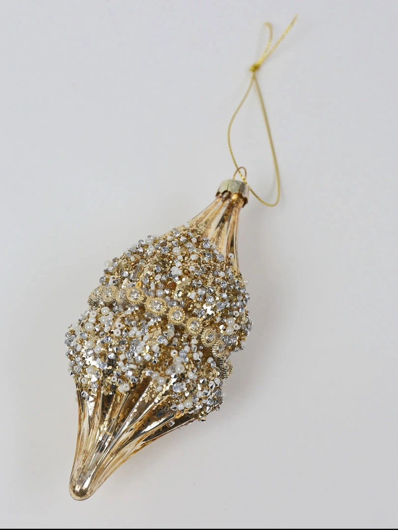 Inspire Me! Home Decor Glass Drop Ornaments (2 Colors) 6 Inspire Me! Home Decor Glass Drop Ornaments (2 Colors)