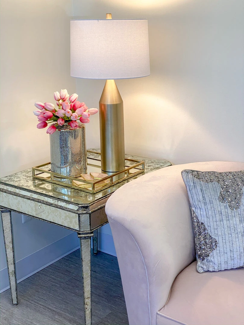 Inspire Me! Home Decor Large Gold Square Mirror Glass Tray 4 Inspire Me! Home Decor Large Gold Square Mirror Glass Tray