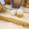 Inspire Me! Home Decor Gold And White Acorn Salt And Pepper Shakers