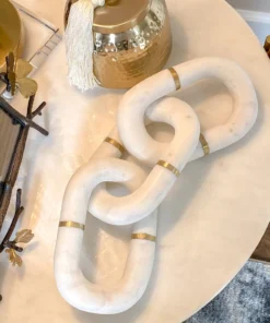 Inspire Me! Home Decor Marble Chain Gold