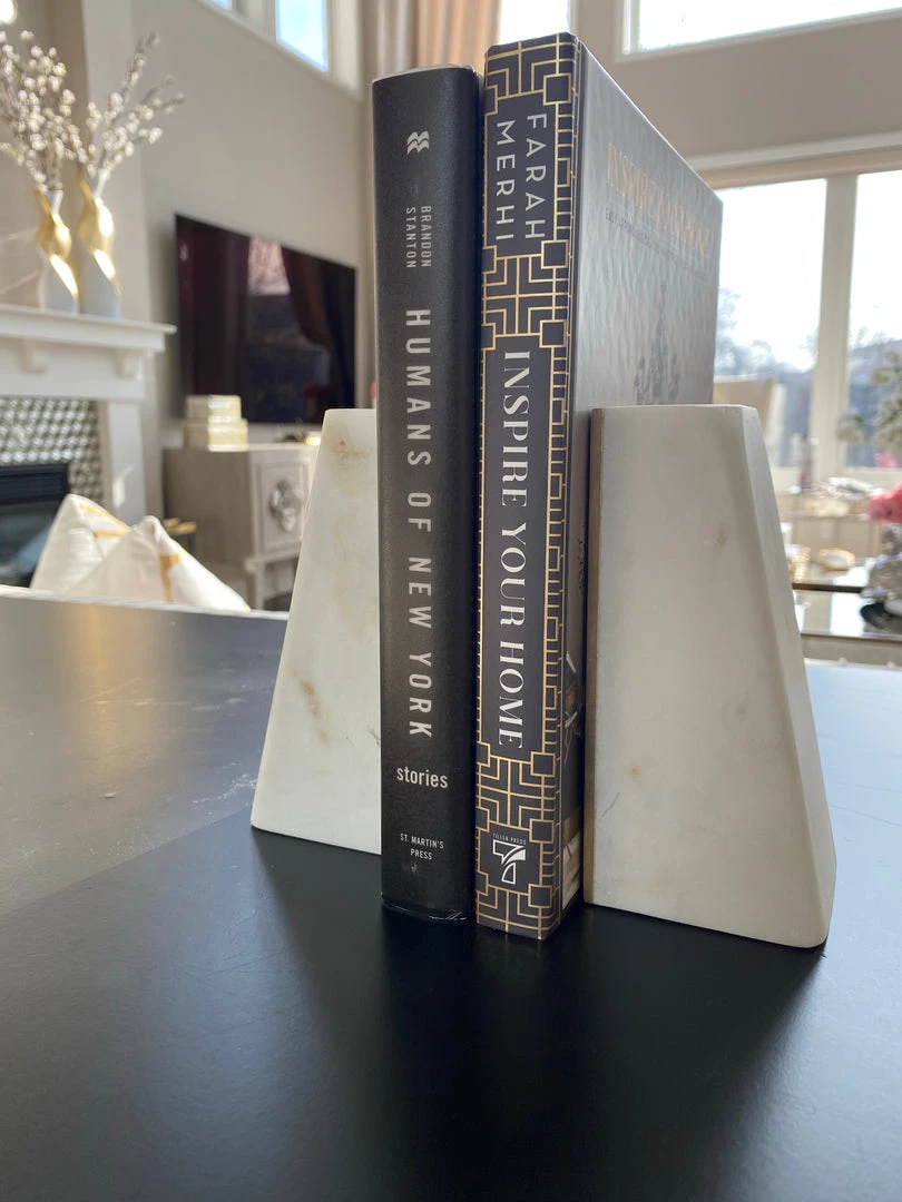Inspire Me! Home Decor Marble Bookends 4 Inspire Me! Home Decor Marble Bookends