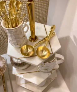 Inspire Me! Home Decor Gold Hammered Handle Spoons (Set Of 4)