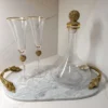 Inspire Me! Home Decor Gold Decanter With Crystal Stopper 2 Inspire Me! Home Decor Gold Decanter With Crystal Stopper