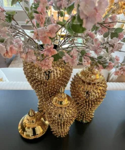 Inspire Me! Home Decor Gold Studded Ginger Jar (3 Sizes) 22 Inspire Me! Home Decor Gold Studded Ginger Jar (3 Sizes)