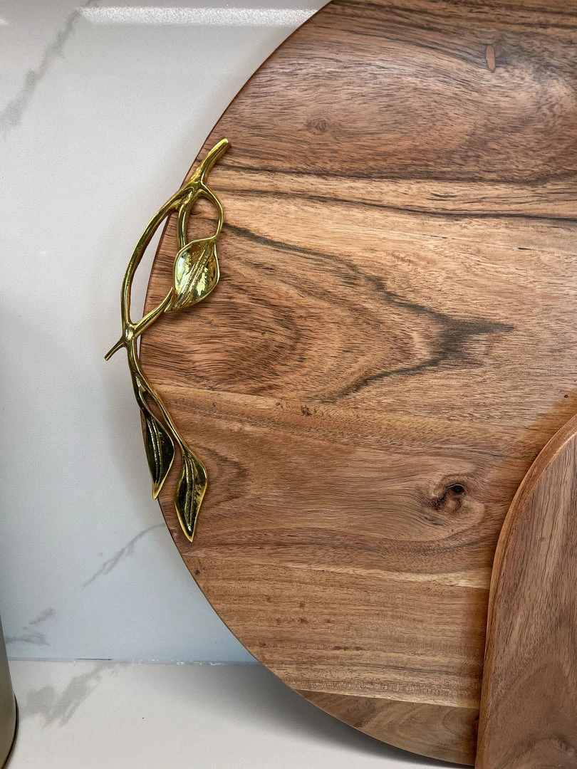 Inspire Me! Home Decor Large Wood Charcuterie Board Leaf Design (2 Styles) 7 Inspire Me! Home Decor Large Wood Charcuterie Board Leaf Design (2 Styles)