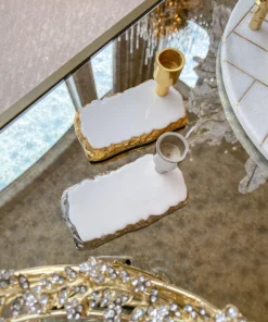 Inspire Me! Home Decor White Enameled Metal Candle Holder (2 Colors) 8 Inspire Me! Home Decor White Enameled Metal Candle Holder (2 Colors)