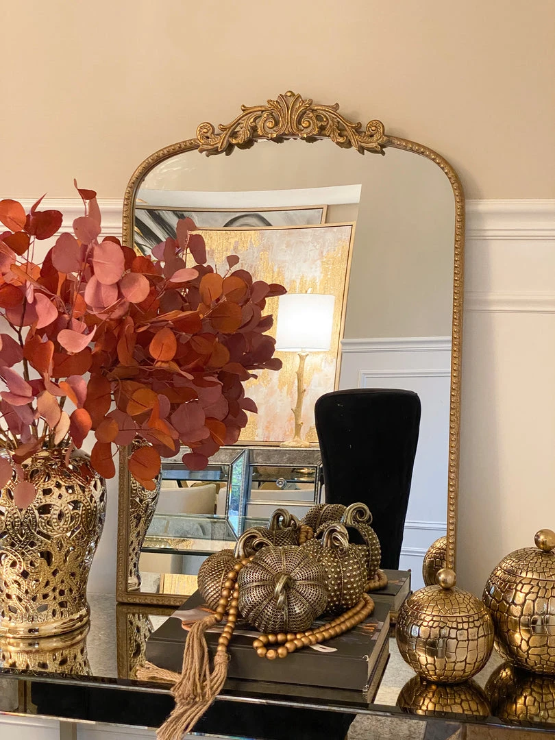 Inspire Me! Home Decor Antique Gold Wooden Mirror 3 Inspire Me! Home Decor Antique Gold Wooden Mirror