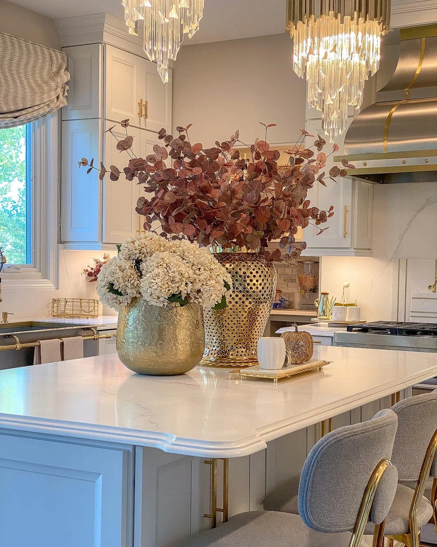 Inspire Me! Home Decor Oversized Gold Metal Hammered Planter 3 Inspire Me! Home Decor Oversized Gold Metal Hammered Planter