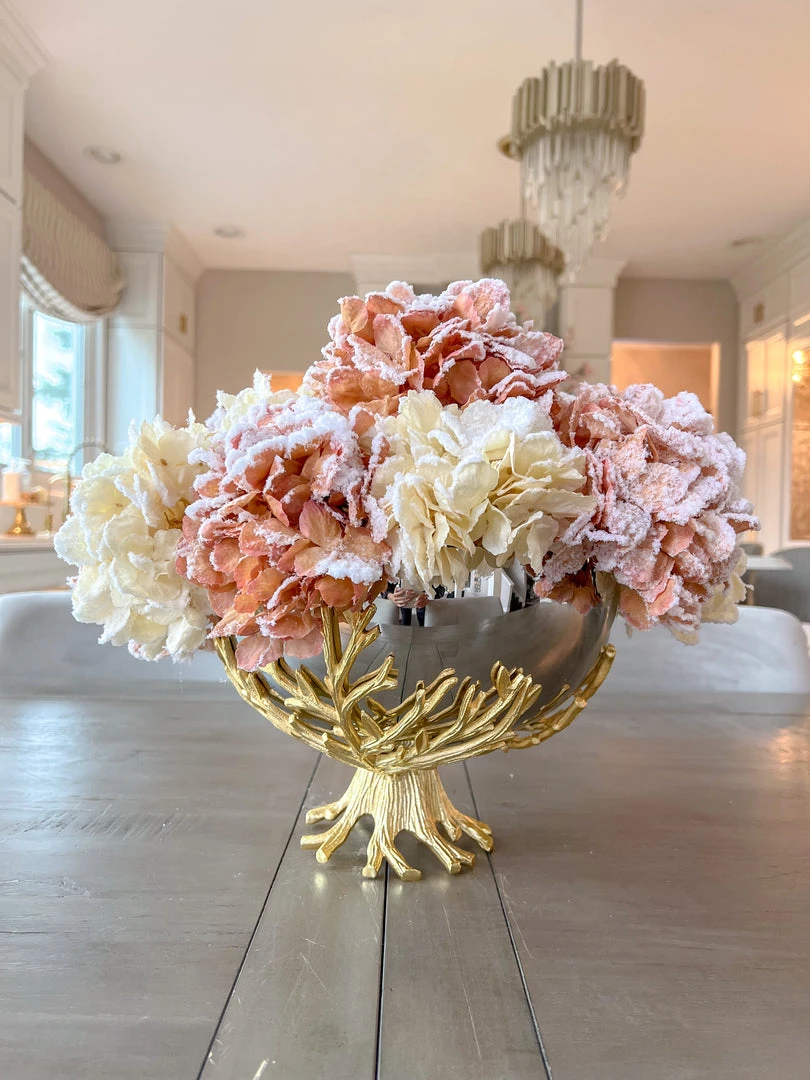 Inspire Me! Home Decor 27" White Snow Sprinkle Hydrangea Stem 6 Inspire Me! Home Decor 27" White Snow Sprinkle Hydrangea Stem