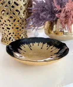 Inspire Me! Home Decor Black Dipped Large Gold Bowl 7 Inspire Me! Home Decor Black Dipped Large Gold Bowl