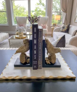 Inspire Me! Home Decor Gold Bird Resin Bookends