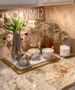 Inspire Me! Home Decor Sugar/Honey Dispenser With Mosaic Handle