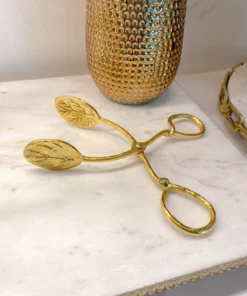 Inspire Me! Home Decor Gold Leaf Snack Tongs