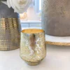 Inspire Me! Home Decor Metallic Gold And Silver Paloma Flower Scented Candle 2 Inspire Me! Home Decor Metallic Gold And Silver Paloma Flower Scented Candle