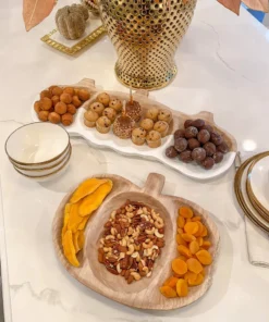 Inspire Me! Home Decor Wooden Pumpkin Tray