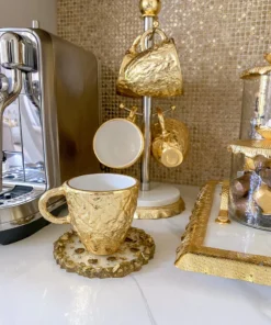 Inspire Me! Home Decor Coffee Mug Holder With Marble Base Gold 9 Inspire Me! Home Decor Coffee Mug Holder With Marble Base Gold