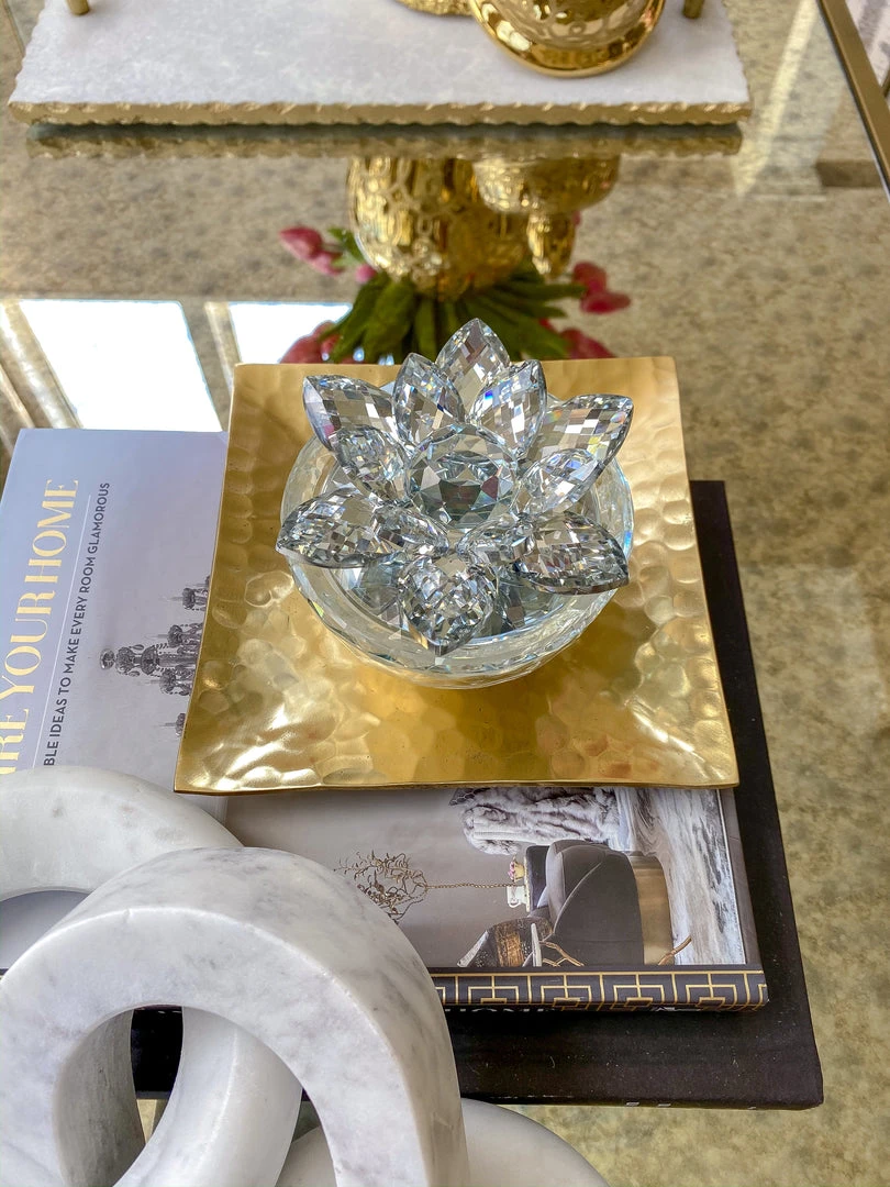 Inspire Me! Home Decor Crystal Lotus Top Candle (2 Colors) 5 Inspire Me! Home Decor Crystal Lotus Top Candle (2 Colors)