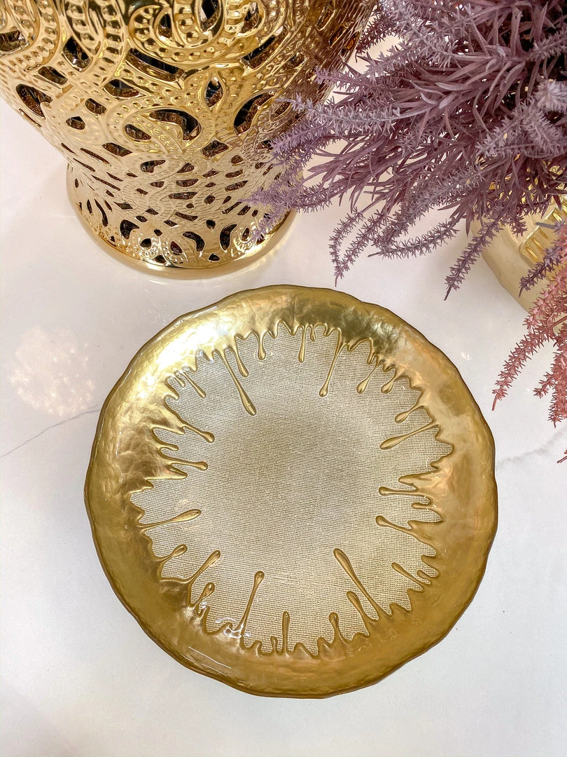 Inspire Me! Home Decor Gold Dipped Large Bowl 4 Inspire Me! Home Decor Gold Dipped Large Bowl