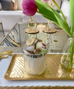 Inspire Me! Home Decor Silver And Gold Detailed Lid Candle - Vanilla (6 Styles) 20 Inspire Me! Home Decor Silver And Gold Detailed Lid Candle - Vanilla (6 Styles)