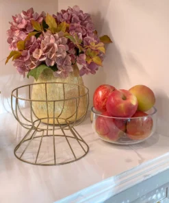 Inspire Me! Home Decor Gold Wire Compote