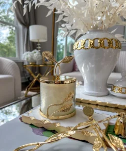 Inspire Me! Home Decor Gold Leaf Candle Bundle 19 Inspire Me! Home Decor Gold Leaf Candle Bundle