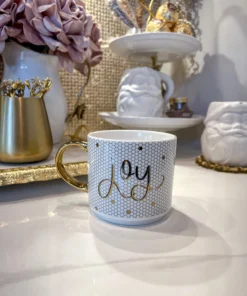 Inspire Me! Home Decor Gold Joy Mug