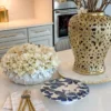 Inspire Me! Home Decor Blue Floral Cakestand KITCHEN