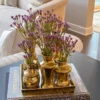 Inspire Me! Home Decor Square Base Gold Vase Display 1 Inspire Me! Home Decor Square Base Gold Vase Display