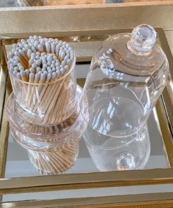 Inspire Me! Home Decor Glass Cloche With White Tip Matches 16 Inspire Me! Home Decor Glass Cloche With White Tip Matches