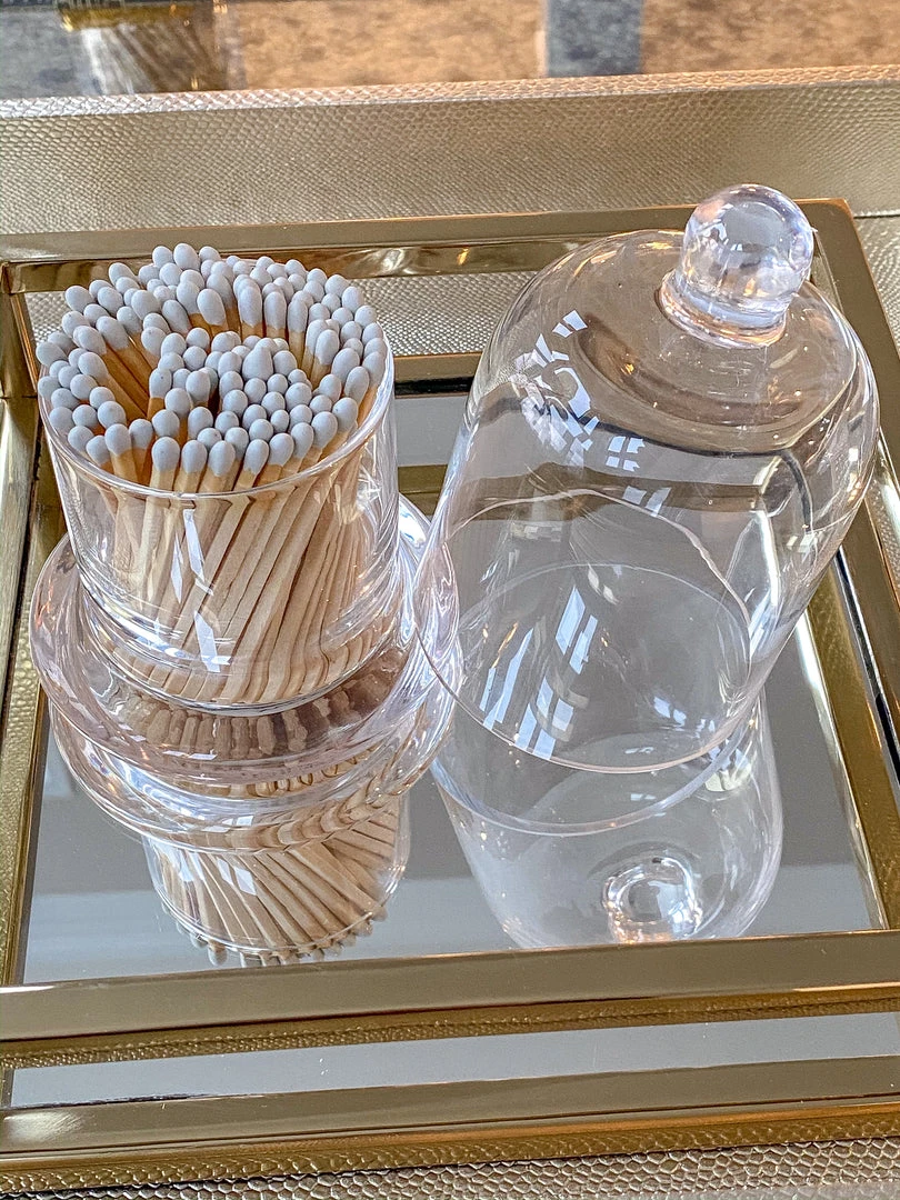 Inspire Me! Home Decor Glass Cloche With White Tip Matches 9 Inspire Me! Home Decor Glass Cloche With White Tip Matches