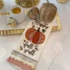 Inspire Me! Home Decor "Happy Fall Ya'll" Pumpkin Kitchen Towel
