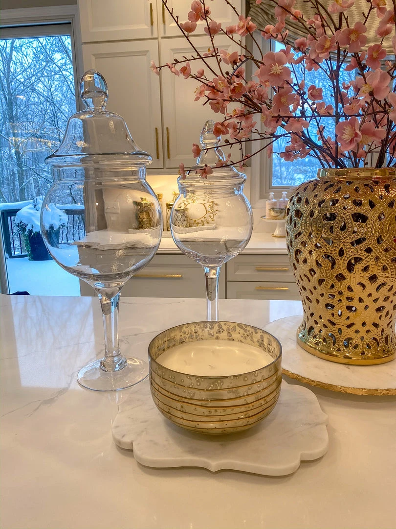 Inspire Me! Home Decor Glass Stem Jar (2 Sizes) Jars 10 Inspire Me! Home Decor Glass Stem Jar (2 Sizes) Jars