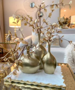 Inspire Me! Home Decor Slim Neck Hammered Texture Vase (3 Sizes)