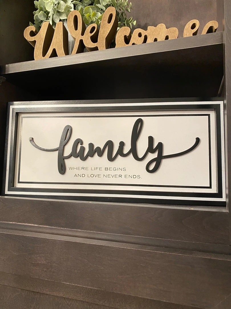 Inspire Me! Home Decor Black And White Wooden Home Signs (2 Styles) WALL ART & MIRRORS 3 Inspire Me! Home Decor Black And White Wooden Home Signs (2 Styles) WALL ART & MIRRORS