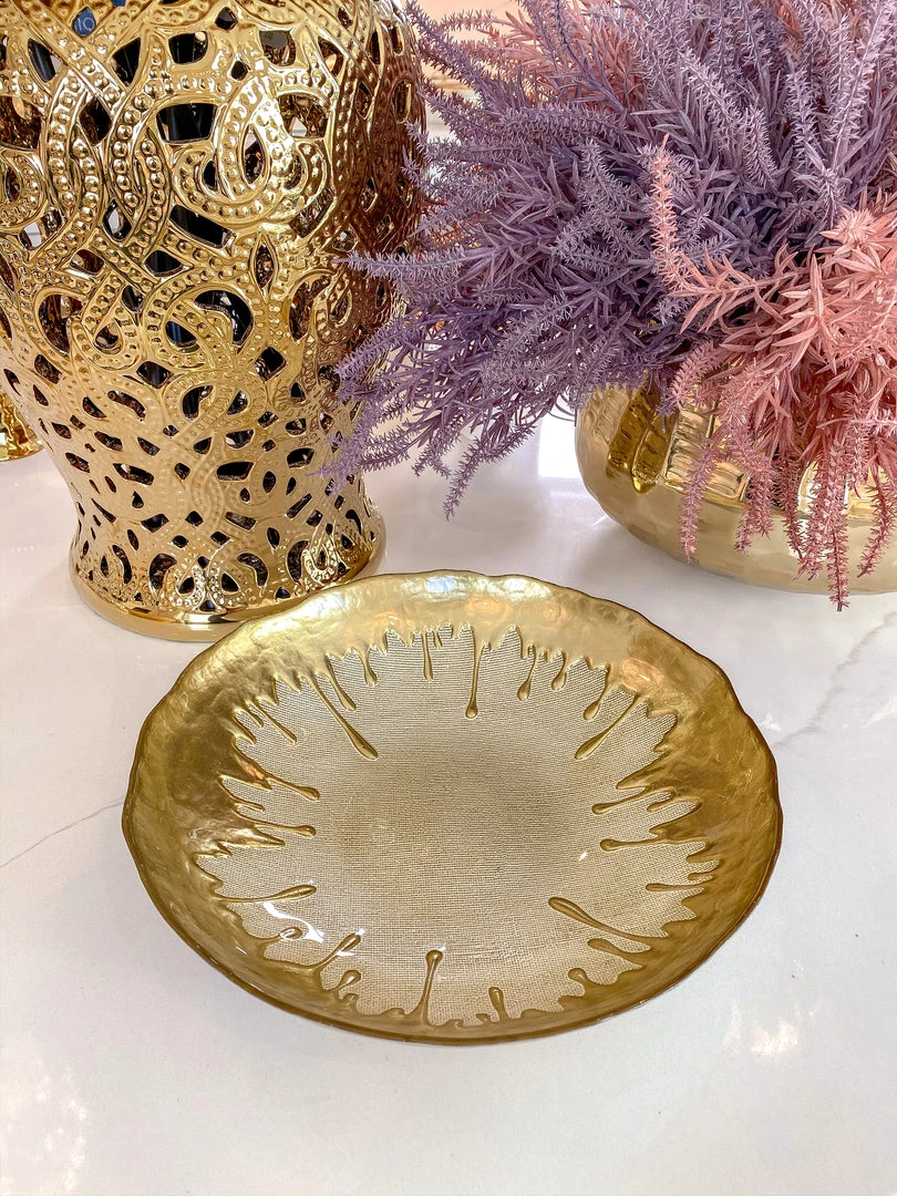 Inspire Me! Home Decor Gold Dipped Large Bowl 3 Inspire Me! Home Decor Gold Dipped Large Bowl